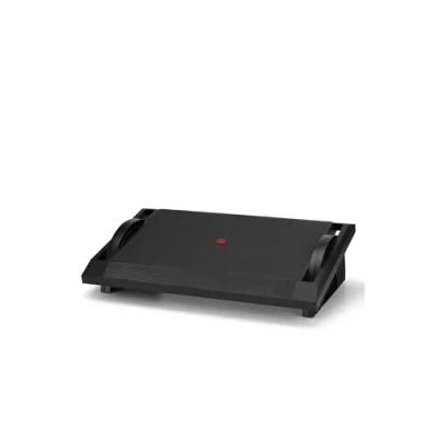 Imagen de hjh OFFICE 830016 Apoyapiés de Oficina PODI I Reposapiés con función balanceo, 3 Alturas, Apoya pies ergonómico, Negro