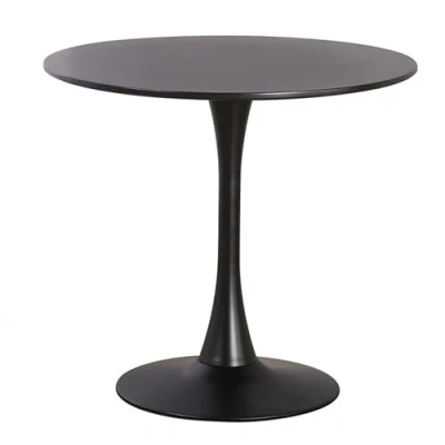 Imagen de Noorsk Design Mesa de Comedor o Cocina Zurich Redonda (Negro, 80 diámetro)