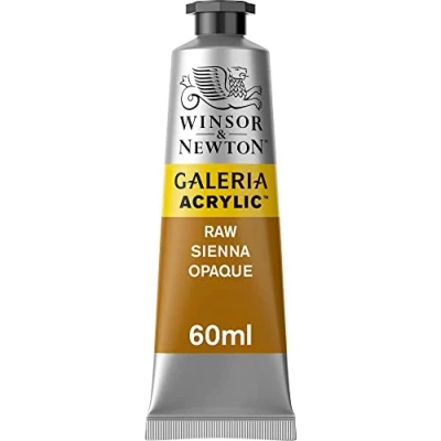 Imagen de Winsor &amp; Newton Gal 2120553 gama completa de Galeria acrílico, 60 ml tubo, Raw Sienna opaco