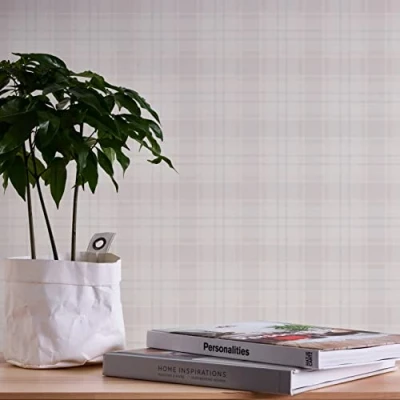 Imagen de A.S. Création Maison Charme 390723 Papel pintado (10,05 x 0,53 m), diseño de cuadros, color beige y gris