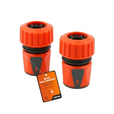 Imagen de MIVOS 2 Conectores Rápidos para Manguera de Agua 3/4 Pulgadas (19 mm) Acoplamiento Mangueras Jardín 3/4&quot; una Fácil Conexión al Grifo y Dispositivos Riego