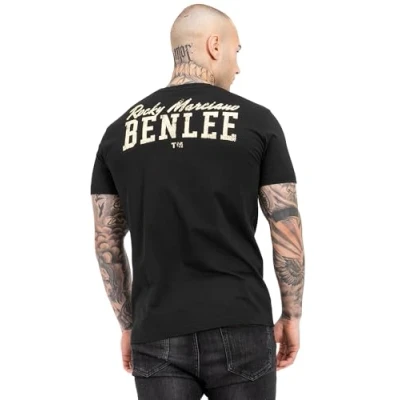Imagen de BENLEE Rocky Marciano Kilaas Camiseta, Negro/Amarillo, XXXL Hombres