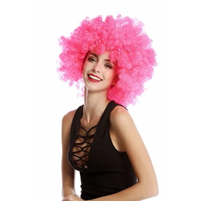 Imagen de WIG ME UP Peluca Afro Rosa Funk Disco años 70 80 Foxy Brown PW0011 PC5