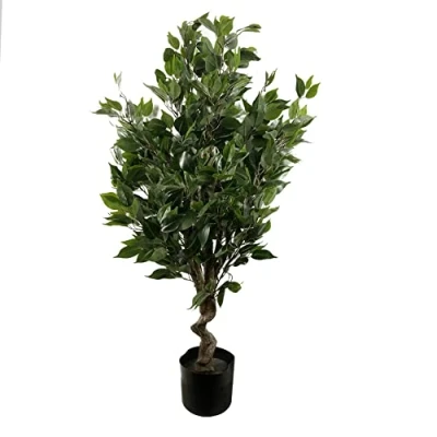 Imagen de Hoja Árbol Artificial, Evergreen Ficus, 110cm