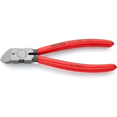 Imagen de Knipex Alicate de corte diagonal para plásticos recubiertos plástico 160 mm 72 11