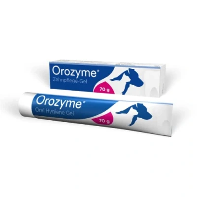 Imagen de Ecuphar Orozyme Gel dental 70 g Para perros y gatos el cuidado diario de los dientes Contra la placa, mal aliento sarro
