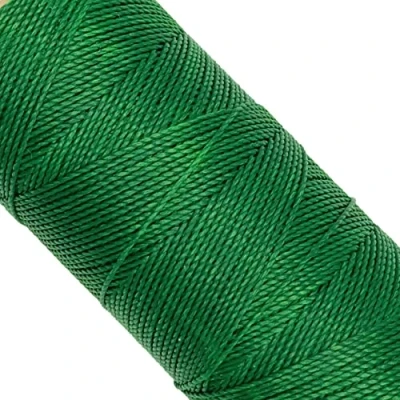 Imagen de Linhasita Bobina hilo encerado 100gr / 170 metros 1 mm de grosor poliester (Verde)