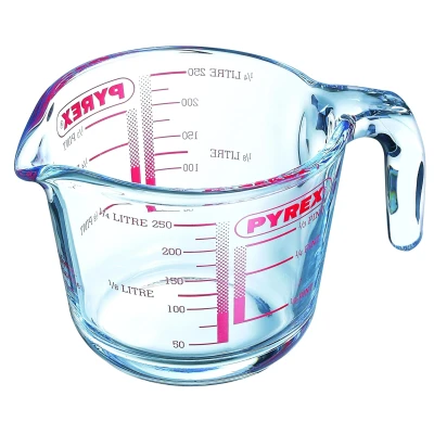 Imagen de Pyrex Measuring Cup Classic Prepware Heat Resistant Glass 1 Liter