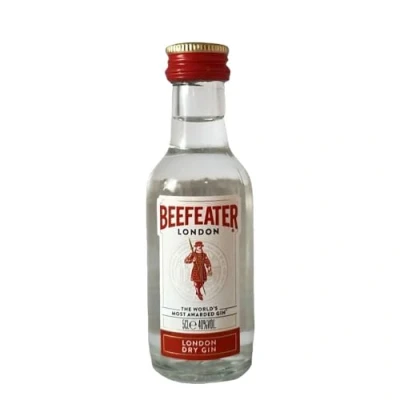 Imagen de Pack 12 botellitas ginebra BEEFEATER 50ml miniatures
