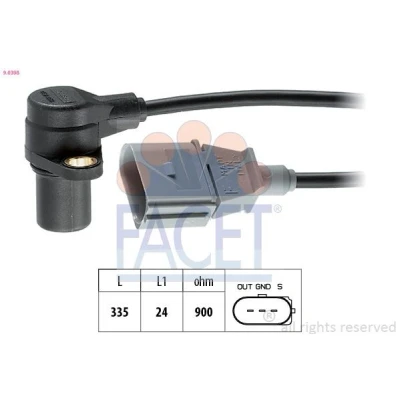 Imagen de FACET 9.0398 Sensor de Cigueñal Made in Italy OE Equivalent AUDI: A8 D3, A4 B7 Berlina, B6 Berlina