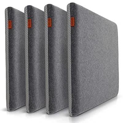 Imagen de DYNMC you Juego de 2 Cojines Sillas Cocina Cojín Viscoelástico Silla Oficina Antideslizante, Estable, Funda Lavable
