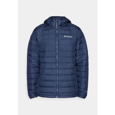 Imagen de Columbia Powder LITE Hooded Jacket Chaqueta de invierno, Hombre, Talla: Small, Collegiate navy