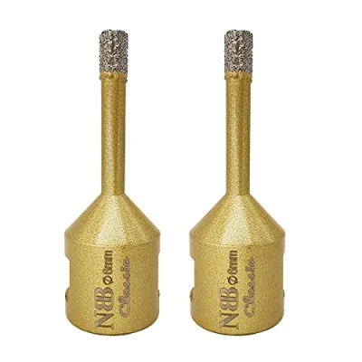 Imagen de NBB Broca de diamante con M14, corona para taladrar en seco y húmedo profesionalmente porcelana dura, cerámica, baldosas, granito, mármol, azulejo, Amoladora Angular (2, 6mm)