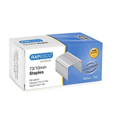 Imagen de Rapesco 1260 Grapas Galvanizadas 73/10 mm, Caja con 2000