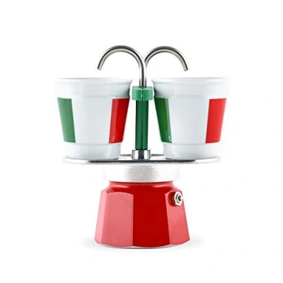 Imagen de BIALETTI Juego de cafetera Mini Express + 2 tazas Bicchierini Italia 0006196