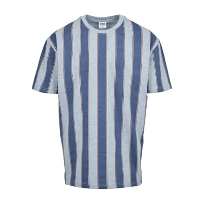 Imagen de Urban Classics Printed Oversized BOLD Stripe TEE Camiseta estampada, Hombre, Talla: Medium, Vintageblue