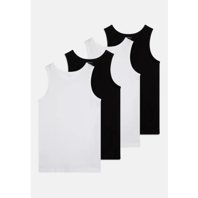 Imagen de Name it MALE 4 PACK Camiseta interior para niños, Talla: 1 1.5a, Black/white