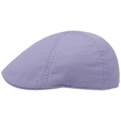 Imagen de Stetson Gorra Texas Cotton con protección UV 40+ Plana de algodón Unicolor Primavera/Verano Lila Claro XL (60 61 cm)
