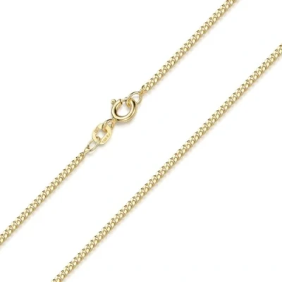 Imagen de MATERIA by Matthias Wagner Cadena barbada de oro 1,7 mm plata ley 925 chapada en K123, Yellow Gold, No es una piedra preciosa