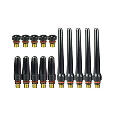 Imagen de RIVERWELD TIG Back Cap Long 57Y02 57Y03 57Y04 Fit QQ 300 PTA DB SR WP 17 18 26 Antorcha de soldadura (Surtido 15pk)
