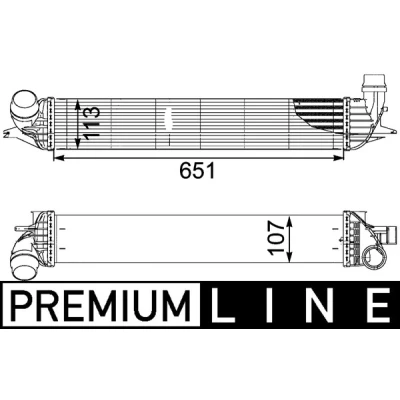 Imagen de MAHLE ORIGINAL CI 151 000P Intercooler RENAULT: LAGUNA 3, 3 Grandtour