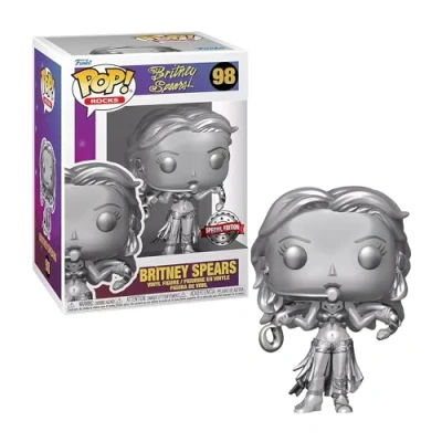 Imagen de Funko Pop! Rocks: Britney Spears Slave 4U Metálico Figura de Vinilo Coleccionable Idea Regalo Mercancia Oficial Juguetes para Niños y Adultos Music Fans Muñeco Coleccionistas