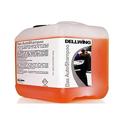 Imagen de DELLWING Champú concentrado para coches de 5 l profesional Dilución hasta 1:100 Perfecto el lavado a mano, pero también se puede usar con máquinas