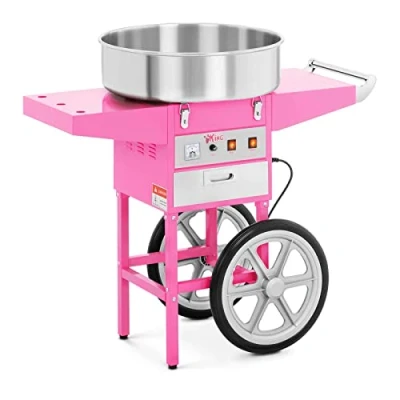 Imagen de Royal Catering RCZC 1200 W Máquina de algodón azúcar con carrito