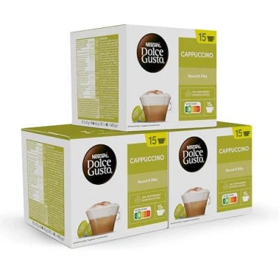Imagen de NESCAFÉ Dolce Gusto Cappuccino Cápsulas de Café, 90 (3 x 30) 45 taza café Clásico Italiano Originales para cafeteras