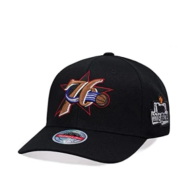 Imagen de Mitchell &amp; Ness NBA/HWC I Love This Game Gorra clásica roja Snapback, Philadelphia 76ers, negro, Talla única