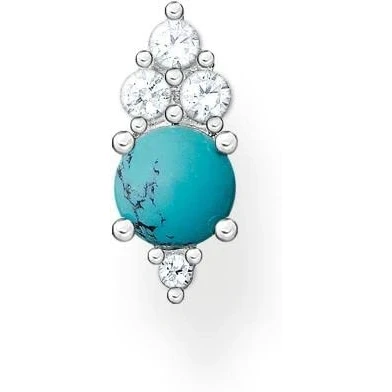Imagen de THOMAS SABO Pendientes Individuales con Piedra Turquesa Plata de Ley 925 H2181 405 17,