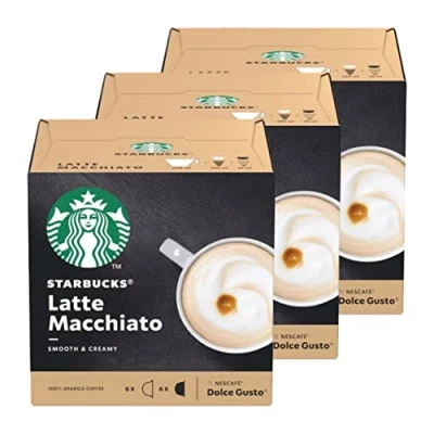 Imagen de Starbucks® Latte Macchiato de Nescafé® Dolce Gusto® 3 x 12 cápsulas