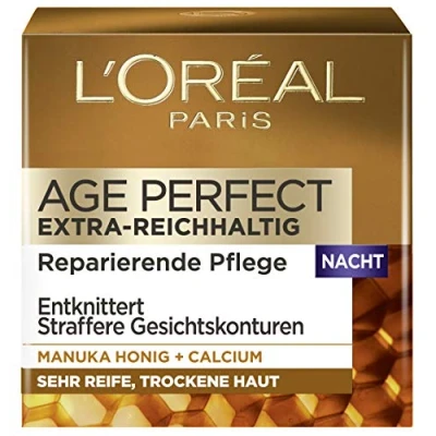 Imagen de L&#039;Oréal Paris Dermo Expertise Age Perfect extra de reichhaltig Manuka Noche Cuidado, 1er Pack (1 x 50 ml)