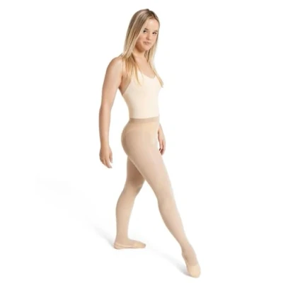 Imagen de Capezio Ultra Soft Transition Tight with Self Knit Waistband Medias, Mujer, Toasted Almond, XX Large