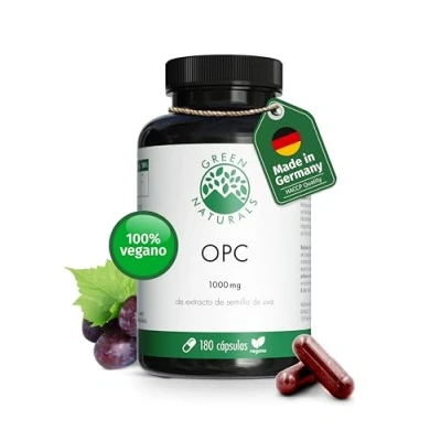 Imagen de OPC extracto de semilla uva 1250 mg y 1000 por dosis diaria Vegano, Sin Aditivos, Producción Alemana