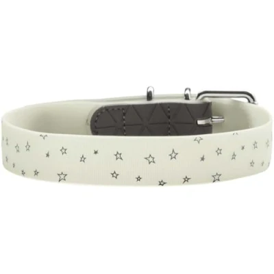 Imagen de Collar Convenience Reflect Glow S (40), diseño de Estrellas, Color Blanco