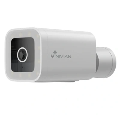 Imagen de NIVIAN Cámara Bullet WiFi 2,4Ghz Resolución Half4K 2560x1440 Detección de Humanos AI Visión Nocturna Color Exterior IP65 Compatible Alexa y Google Home Control Remoto App Tuya