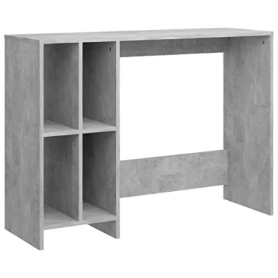 Imagen de vidaXL Escritorio Notebook Estudio Oficina Trabajo Ordenador Computadora Portátil Muebles Mobiliario de Contrachapada Gris Hormigón 102,5x35x75 cm