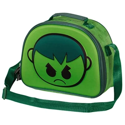 Imagen de Karactermania HULK Bobblehead 3D Lunch Bandolera para niños, Talla: One Size, Verde
