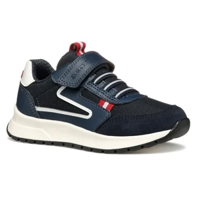 Imagen de Geox Briezee BOY Zapatillas para niños, Talla: 27, Navy/dark red Zapatos
