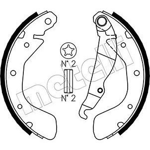 Imagen de Kit de zapatas METELLI 53 0309