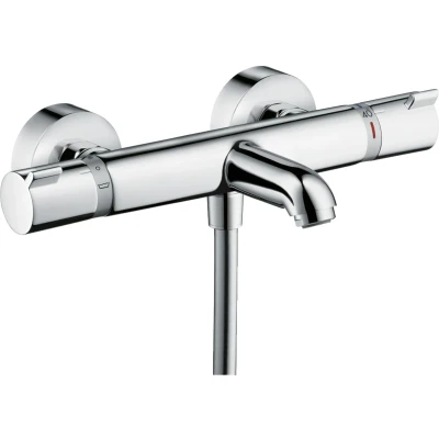 Imagen de hansgrohe Ecostat Comfort termostato para bañera visto , grifo con botón de seguridad (SafetyStop) a 40 C, mezclador 2 funciones, cromo, 13114000