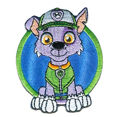 Imagen de Patrulla Canina &#039;Rocky&#039; Parches Termoadhesivos Bordados Aplique Para Ropa, Tamaño: 7,3 x 6 cm