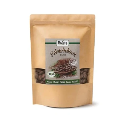 Imagen de Biojoy Granos de Cacao Crudos Ecológico (1 kg), enteros y sin azúcar (Theobroma cacao)