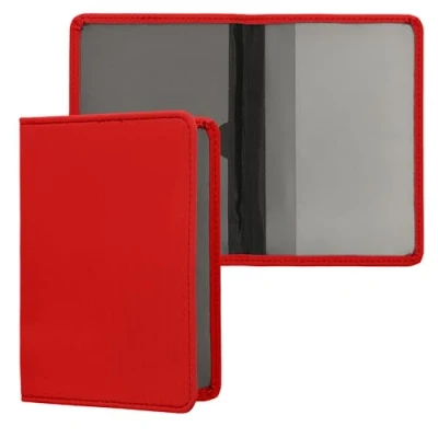 Imagen de kwmobile Funda para carné de Conducir Estuche Neopreno Permiso circulación con Espacio Tarjetas Rojo