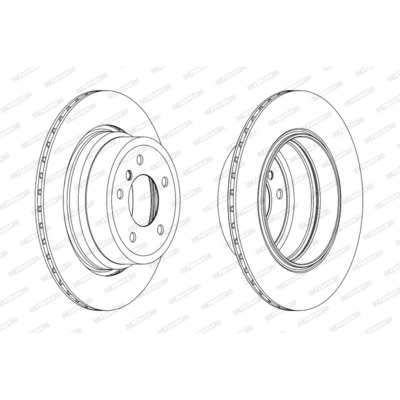Imagen de FERODO PREMIER Coat+ disc DDF1868C 1 Disco de freno 320 20 5 ventilado revestido con tornillos BMW: Berlina, Touring