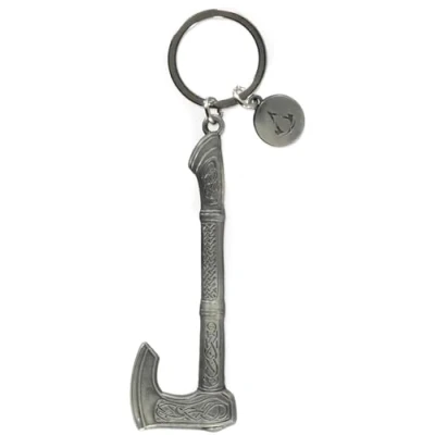 Imagen de Branpresto 608856 Assassin&#039;s Creed Valhalla Porte clé Hache 3D en métal (PlayStation 4)