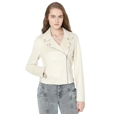 Imagen de Vero Moda JOSE Chaqueta de cuero sintético, Mujer, Talla: Small, Birch