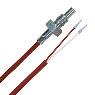 Imagen de PT1000 M8 sensor de rosca, temperatura PT1000, rosca M8, cable silicona, 5 metros