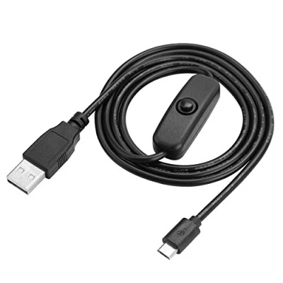 Imagen de Fuente de alimentación Universal, Cable Carga Micro USB con Interruptor Encendido/Apagado para 3 / Pi 2 B/Pi B + A